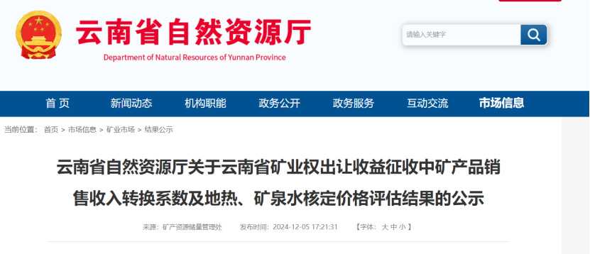 2024年多地公布地?zé)?、礦泉水核定價格-地大熱能