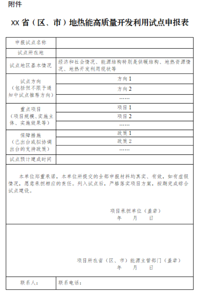 國(guó)家能源局綜合司關(guān)于組織開(kāi)展地?zé)崮芨哔|(zhì)量開(kāi)發(fā)利用試點(diǎn)工作的通知-地大熱能